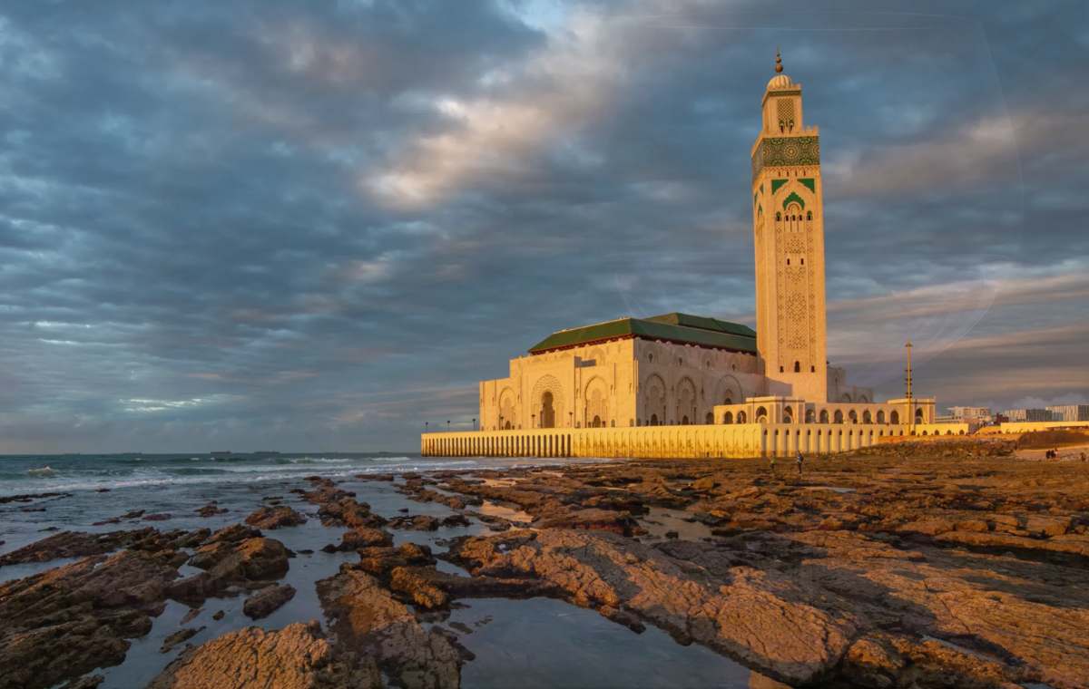 The Hassan II Mosque in Casablanca, Morocco